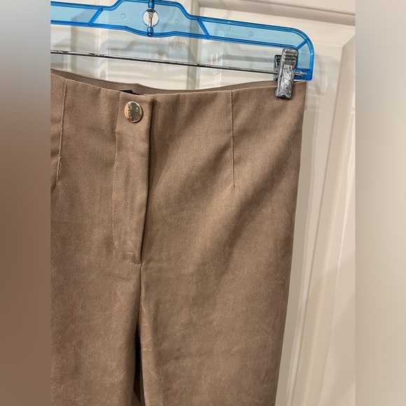 Zara Beige High-Waisted Women's Pants - Picture 4 of 5